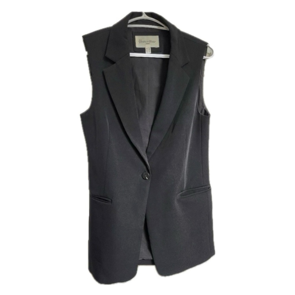 Haver & Blair Women’s Black Sleeveless Collared Vest SZ.S